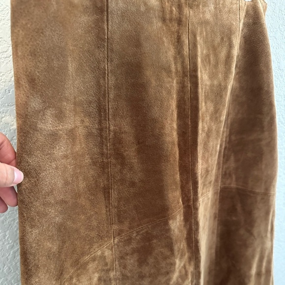 MontanaCo Cognac Brown Suede Leather Size Medium - Picture 7 of 7